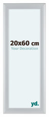 Como MDF Photo Frame 20x60cm Silver Matte Front Size | Yourdecoration.com