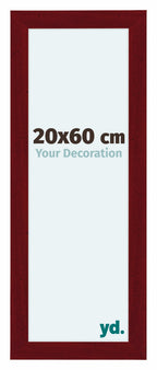 Como MDF Photo Frame 20x60cm Wine Red Swept Front Size | Yourdecoration.com
