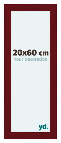 Como MDF Photo Frame 20x60cm Wine Red Swept Front Size | Yourdecoration.com