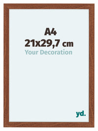 Como MDF Photo Frame 21x29 7cm A4 Walnut Front Size | Yourdecoration.com