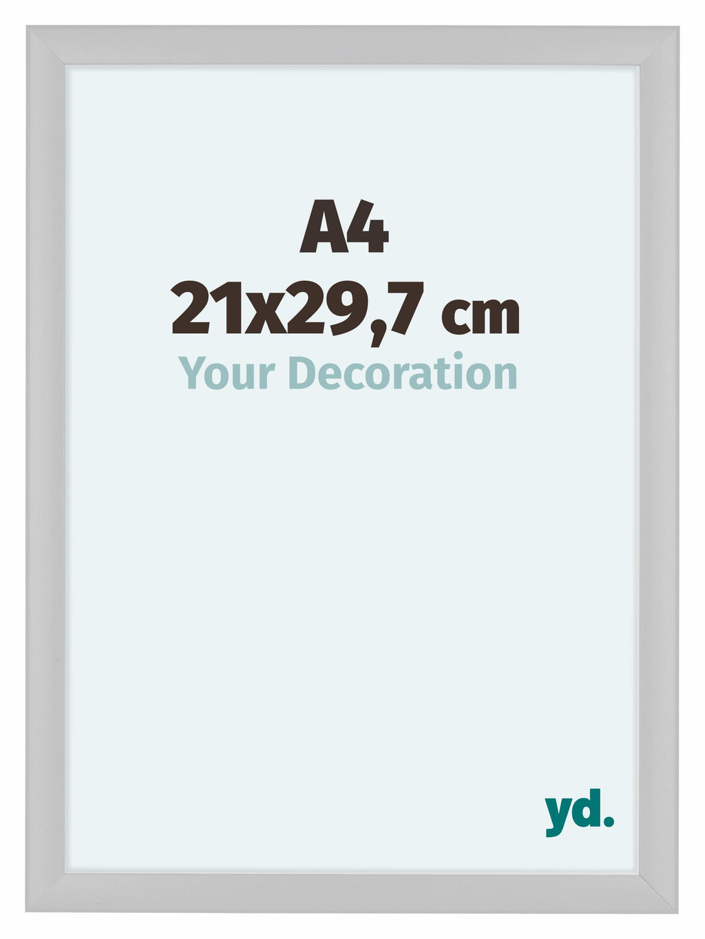 Como MDF Photo Frame 21x29 7cm A4 White High Gloss Front Size | Yourdecoration.com