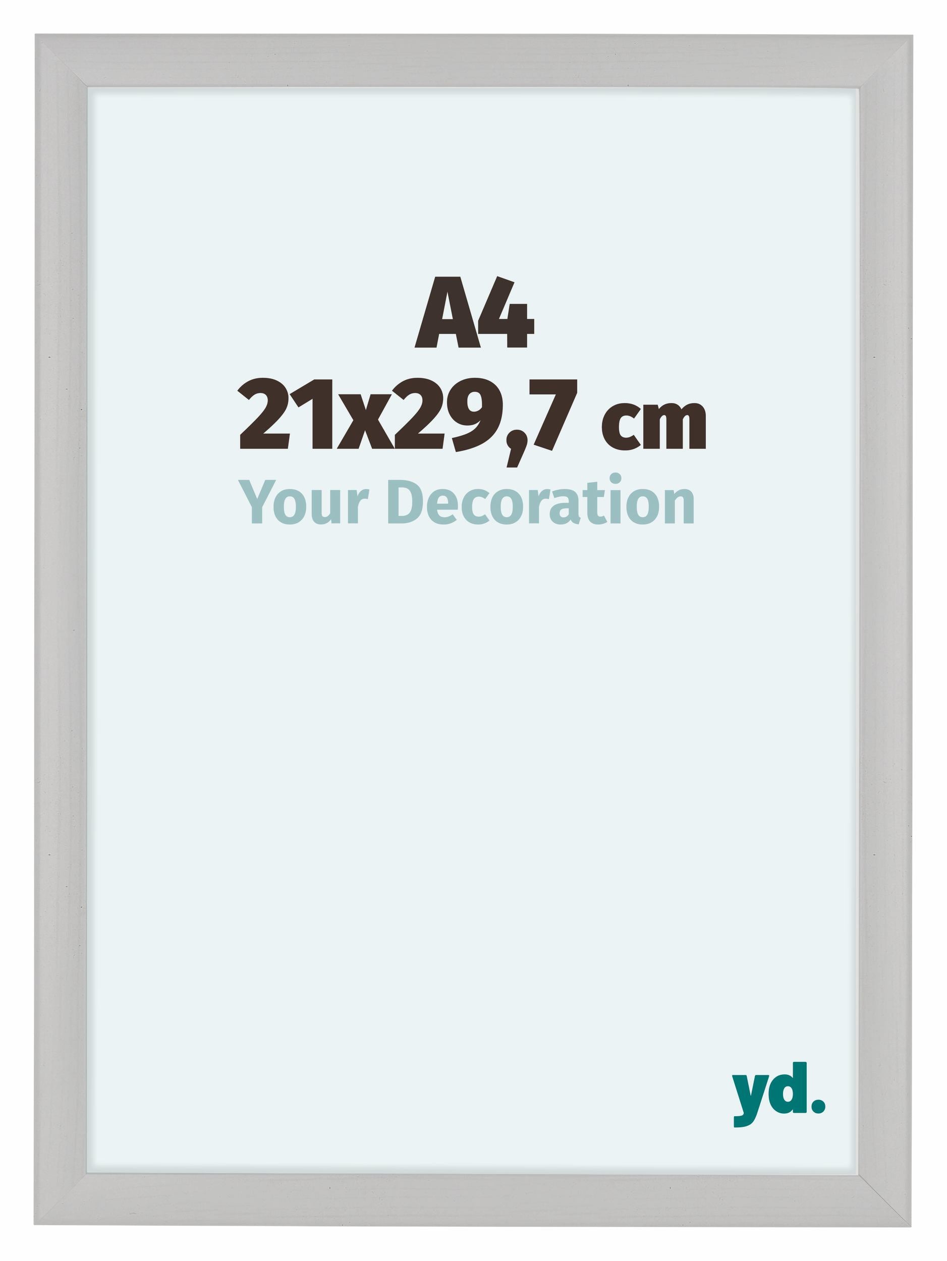 Como MDF Photo Frame 21x29 7cm A4 White Woodgrain Front Size | Yourdecoration.com