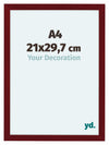 Como MDF Photo Frame 21x29 7cm A4 Wine Red Swept Front Size | Yourdecoration.com