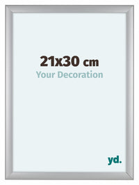 Como MDF Photo Frame 21x30cm Silver Matte Front Size | Yourdecoration.com