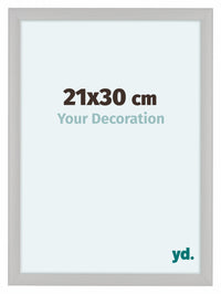 Como MDF Photo Frame 21x30cm White Woodgrain Front Size | Yourdecoration.com