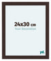 Como MDF Photo Frame 24x30cm Oak Dark Front Size | Yourdecoration.com