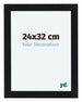 Como MDF Photo Frame 24x32cm Black Matte Front Size | Yourdecoration.com
