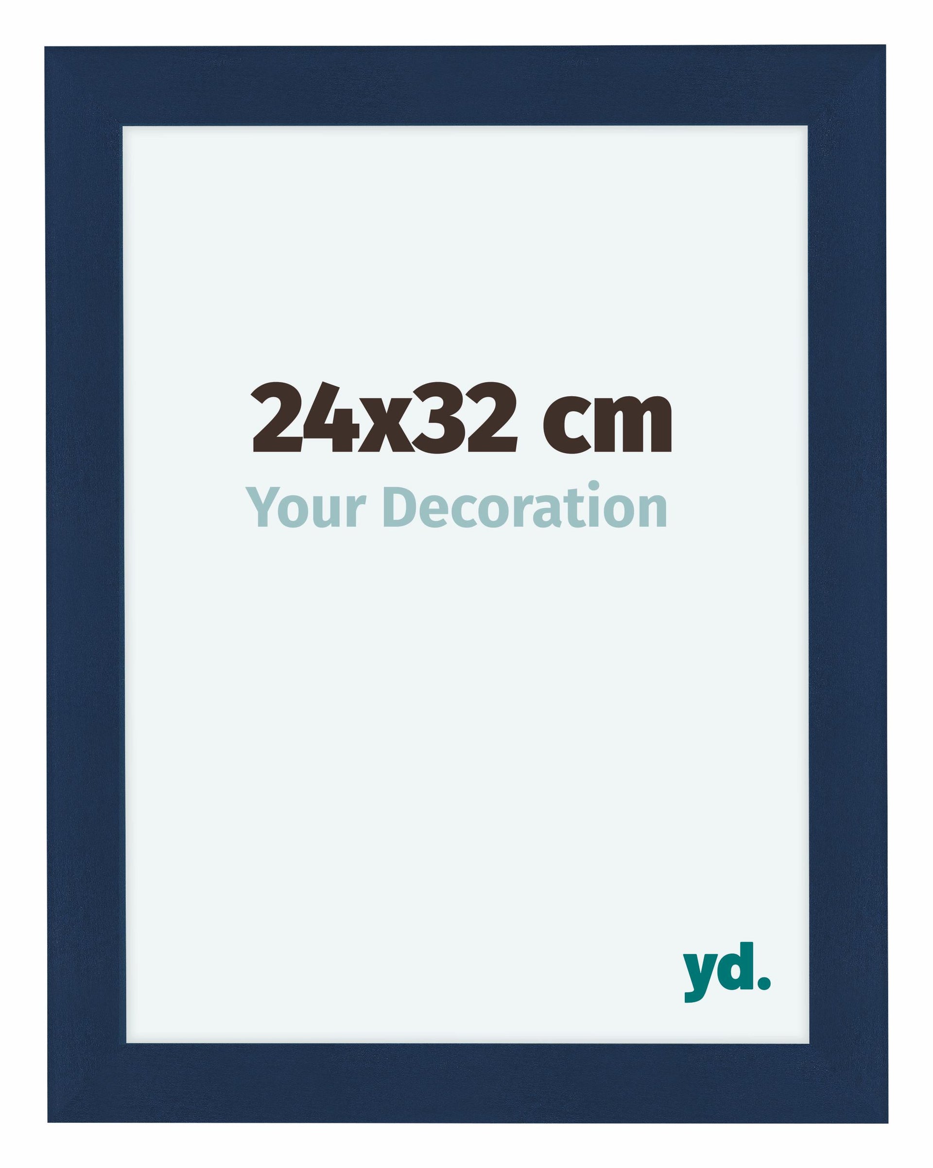 Como MDF Photo Frame 24x32cm Dark Blue Swept Front Size | Yourdecoration.com