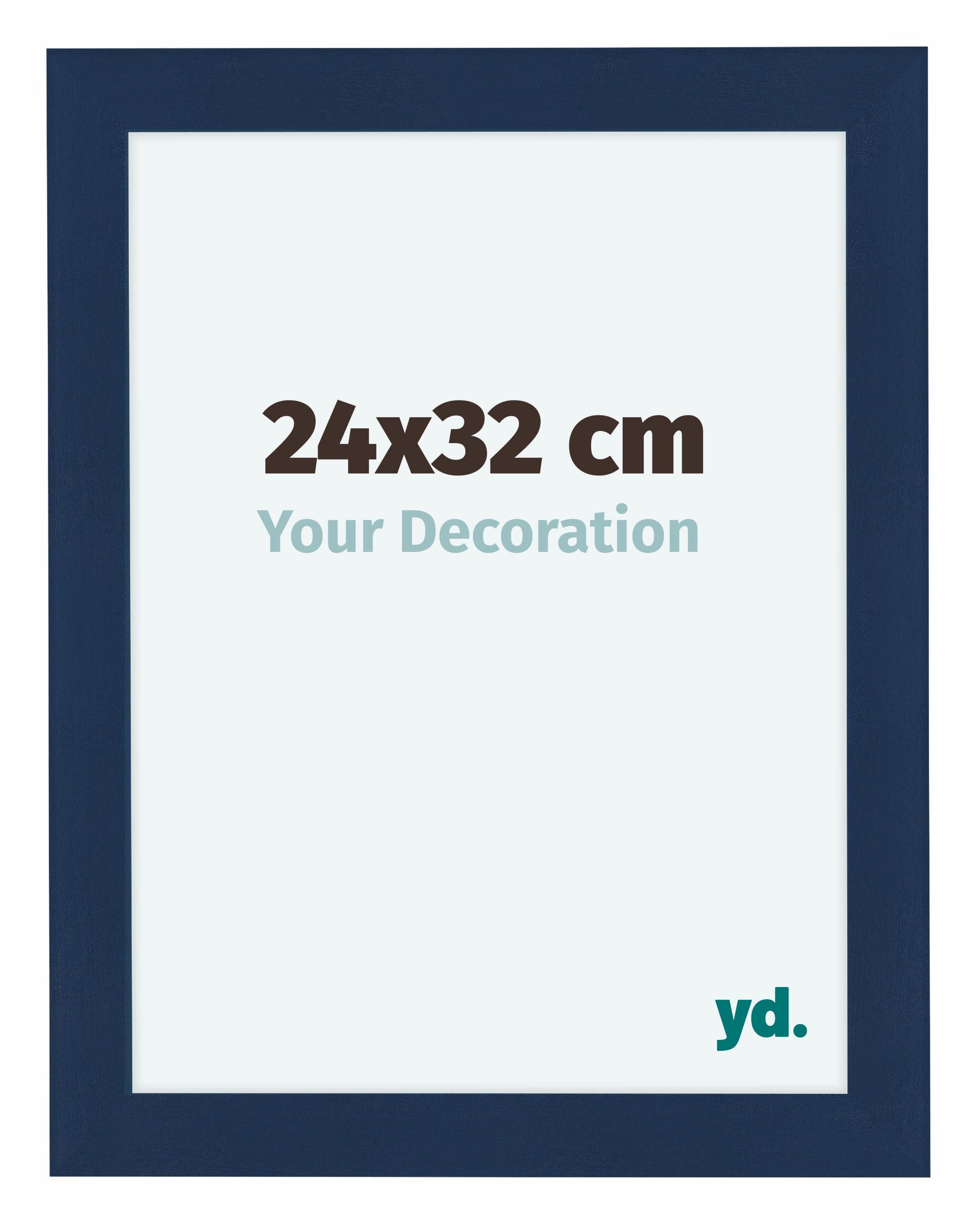Como MDF Photo Frame 24x32cm Dark Blue Swept Front Size | Yourdecoration.com