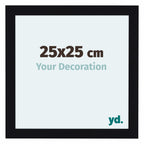 Como MDF Photo Frame 25x25cm Black High Gloss Front Size | Yourdecoration.com