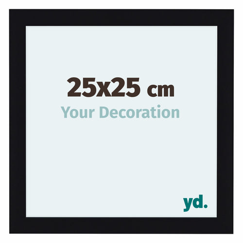Como MDF Photo Frame 25x25cm Black High Gloss Front Size | Yourdecoration.com