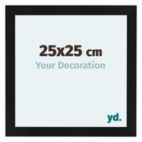 Como MDF Photo Frame 25x25cm Black Matte Front Size | Yourdecoration.com