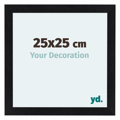 Como MDF Photo Frame 25x25cm Black Matte Front Size | Yourdecoration.com