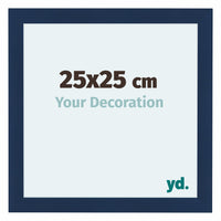 Como MDF Photo Frame 25x25cm Dark Blue Swept Front Size | Yourdecoration.com