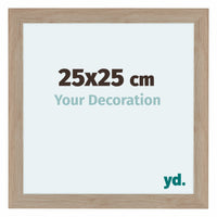 Como MDF Photo Frame 25x25cm Oak Light Front Size | Yourdecoration.com