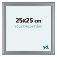 Como MDF Photo Frame 25x25cm Silver Matte Front Size | Yourdecoration.com