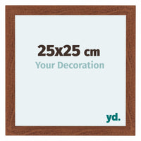 Como MDF Photo Frame 25x25cm Walnut Front Size | Yourdecoration.com