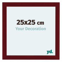 Como MDF Photo Frame 25x25cm Wine Red Swept Front Size | Yourdecoration.com