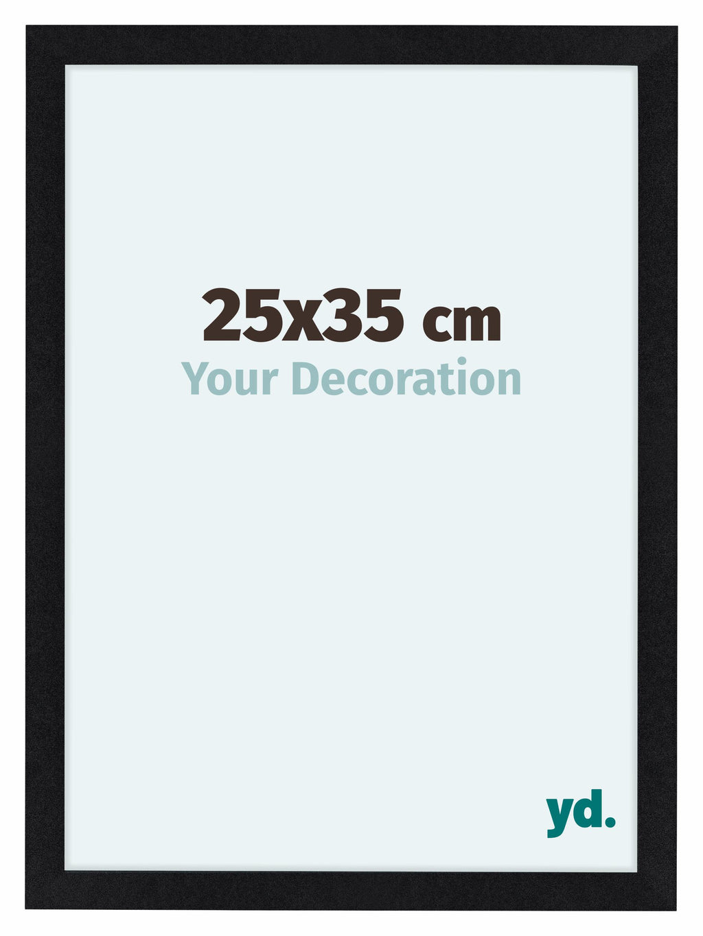 Como MDF Photo Frame 25x35cm Black Matte Front Size | Yourdecoration.com