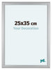 Como MDF Photo Frame 25x35cm Silver Matte Front Size | Yourdecoration.com