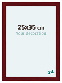 Como MDF Photo Frame 25x35cm Wine Red Swept Front Size | Yourdecoration.com