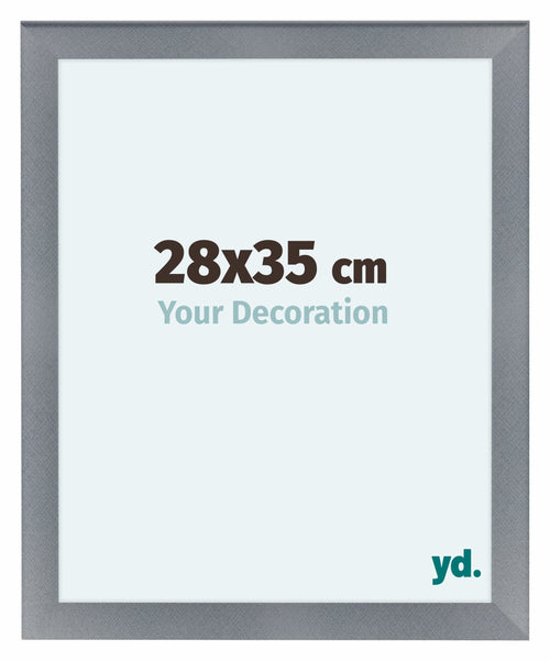 Como MDF Photo Frame 28x35cm Aluminium Brushed Front Size | Yourdecoration.com