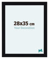 Como MDF Photo Frame 28x35cm Black High Gloss Front Size | Yourdecoration.com