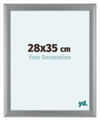 Como MDF Photo Frame 28x35cm Silver Matte Front Size | Yourdecoration.com