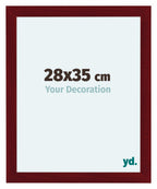 Como MDF Photo Frame 28x35cm Wine Red Swept Front Size | Yourdecoration.com