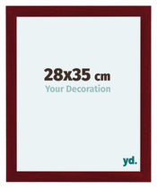 Como MDF Photo Frame 28x35cm Wine Red Swept Front Size | Yourdecoration.com
