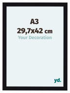 Como MDF Photo Frame 29 7x42cm A3 Black High Gloss Front Size | Yourdecoration.com