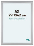 Como MDF Photo Frame 29 7x42cm A3 Silver Matte Front Size | Yourdecoration.com