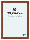 Como MDF Photo Frame 29 7x42cm A3 Walnut Front Size | Yourdecoration.com