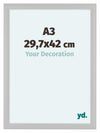 Como MDF Photo Frame 29 7x42cm A3 White Woodgrain Front Size | Yourdecoration.com