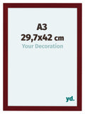 Como MDF Photo Frame 29 7x42cm A3 Wine Red Swept Front Size | Yourdecoration.com