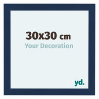 Como MDF Photo Frame 30x30cm Dark Blue Swept Front Size | Yourdecoration.com