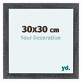 Como MDF Photo Frame 30x30cm Gray Swept Front Size | Yourdecoration.com
