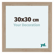 Como MDF Photo Frame 30x30cm Oak Light Front Size | Yourdecoration.com