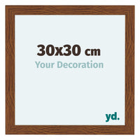 Como MDF Photo Frame 30x30cm Oak Rustiek Front Size | Yourdecoration.com