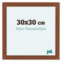 Como MDF Photo Frame 30x30cm Walnut Front Size | Yourdecoration.com