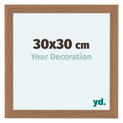 Como MDF Photo Frame 30x30cm Walnut Light Front Size | Yourdecoration.com