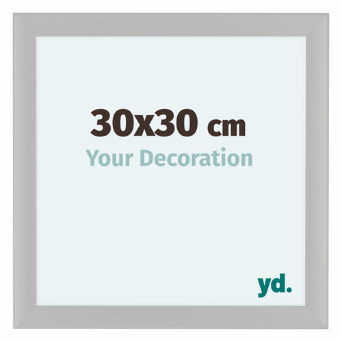 Como MDF Photo Frame 30x30cm White Woodgrain Front Size | Yourdecoration.com