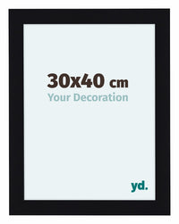 Como MDF Photo Frame 30x40cm Black High Gloss Front Size | Yourdecoration.com