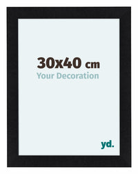 Como MDF Photo Frame 30x40cm Black Matte Front Size | Yourdecoration.com