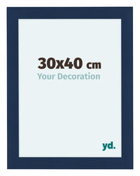 Como MDF Photo Frame 30x40cm Dark Blue Swept Front Size | Yourdecoration.com