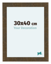 Como MDF Photo Frame 30x40cm Gold Antique Front Size | Yourdecoration.com