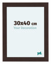 Como MDF Photo Frame 30x40cm Oak Dark Front Size | Yourdecoration.com