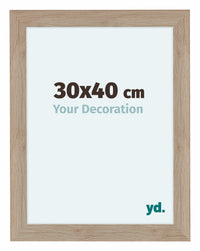 Como MDF Photo Frame 30x40cm Oak Light Front Size | Yourdecoration.com