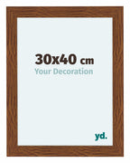 Como MDF Photo Frame 30x40cm Oak Rustic Front Size | Yourdecoration.com