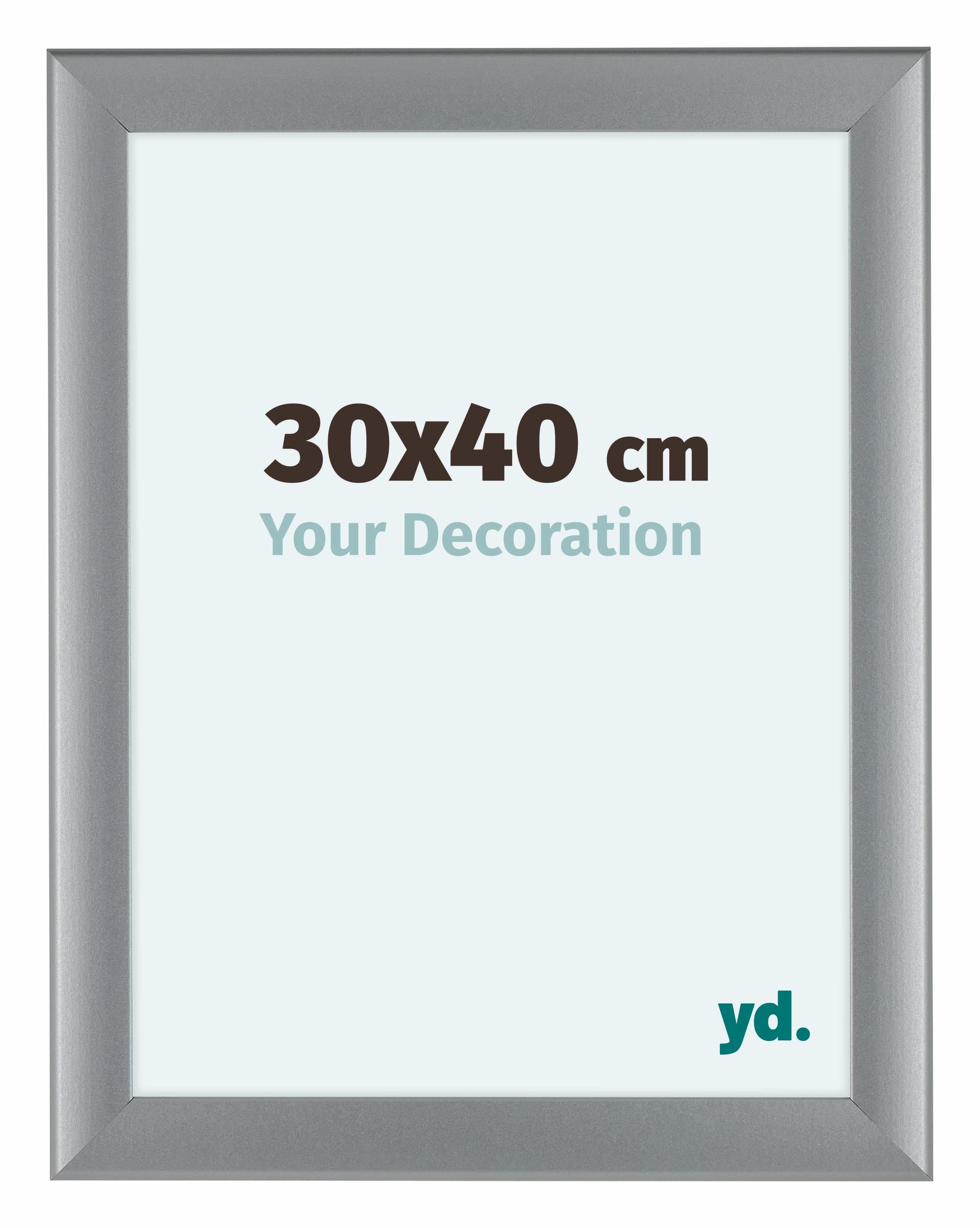 Como MDF Photo Frame 30x40cm Silver Matte Front Size | Yourdecoration.com